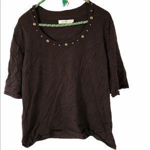 Brown Laura Plus Blouse